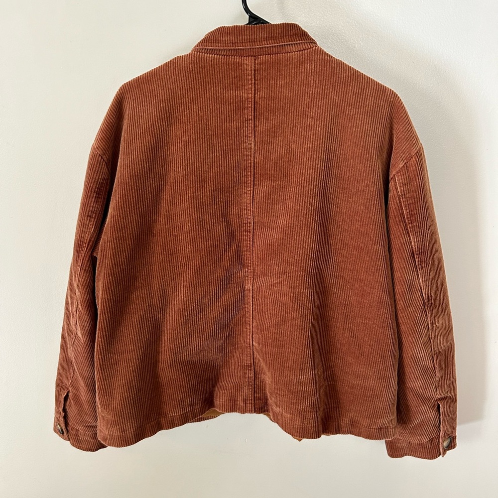 Light Puff Corduroy Jacket In Rust - Bagatelle - image 3